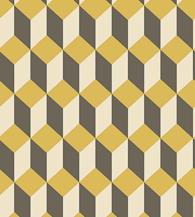 Delano Wallpaper - Yellow, White & Soot - 105/7032 - Cole & Son - Premier Wallcovering