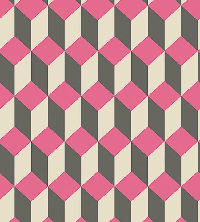 Delano Wallpaper - Magenta, White & Charcoal - 105/7033 - Cole & Son - Premier Wallcovering