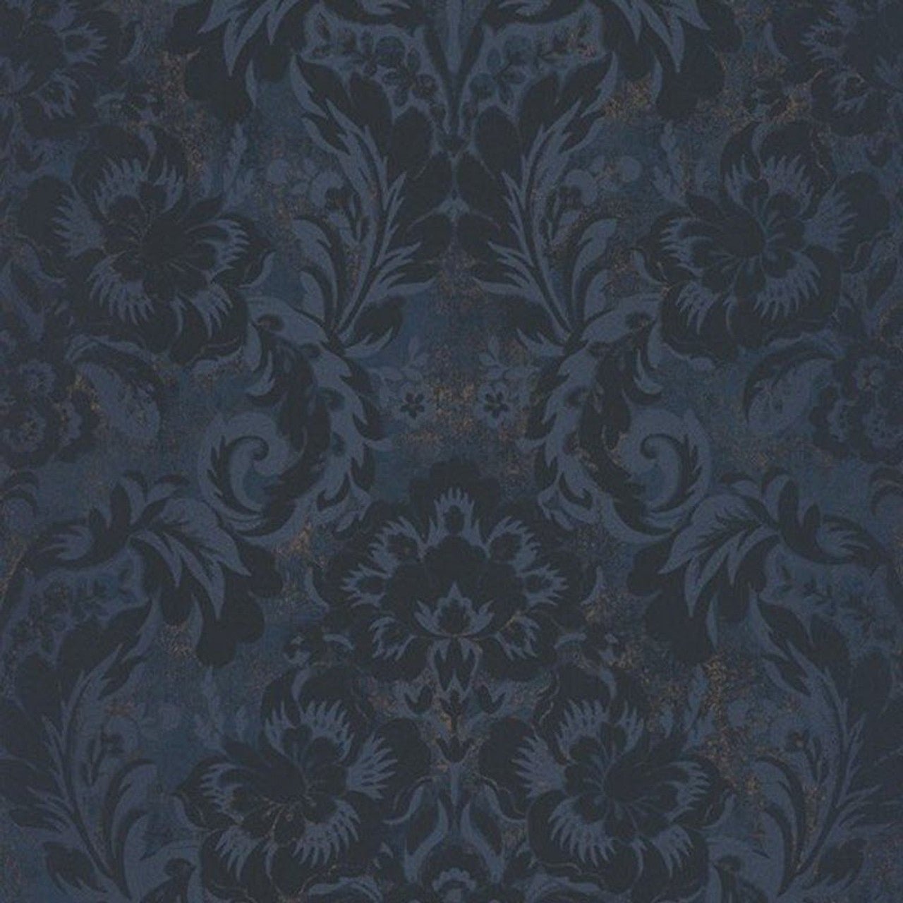Demeure Montsegur Wallpaper - Bleu Encre - Casadeco - 86066474 - Premier Wallcovering