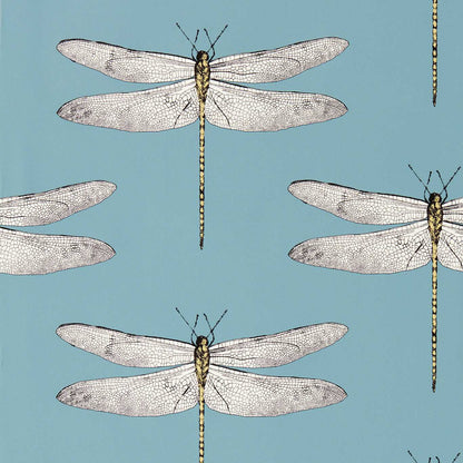 Demoiselle Wallpaper - Cornflower/First Light/Honey - Harlequin - HRTW113144