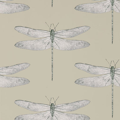 Demoiselle Wallpaper - Jute/Slate - Harlequin - HGAT111241