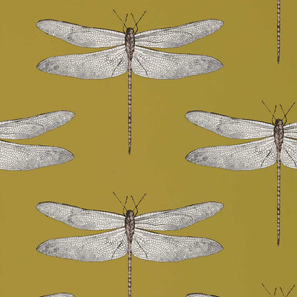 Demoiselle Wallpaper - Ochre/Grape - Harlequin - HGAT111244