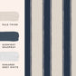 Denwick Stripe Wallpaper - Midnight Seapsray - Laura Ashley - 127404 - Premier Wallcovering