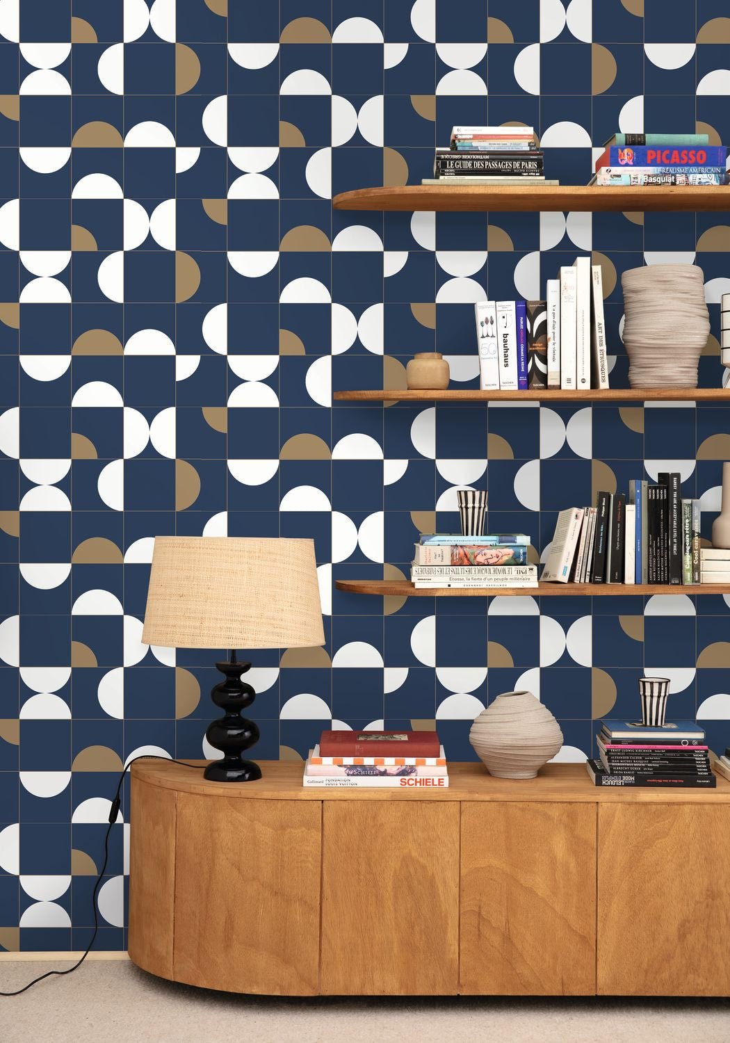 Diabolo Wallpaper - Midnight Blue - Caselio - 102666225