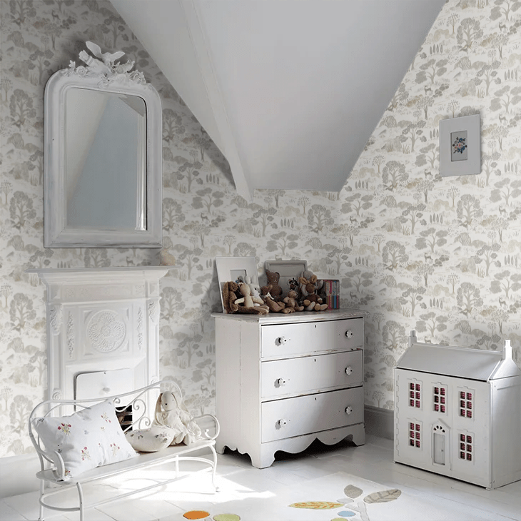 Diana Wallpaper - Grey - Boråstapeter - 5524 - Premier Wallcovering