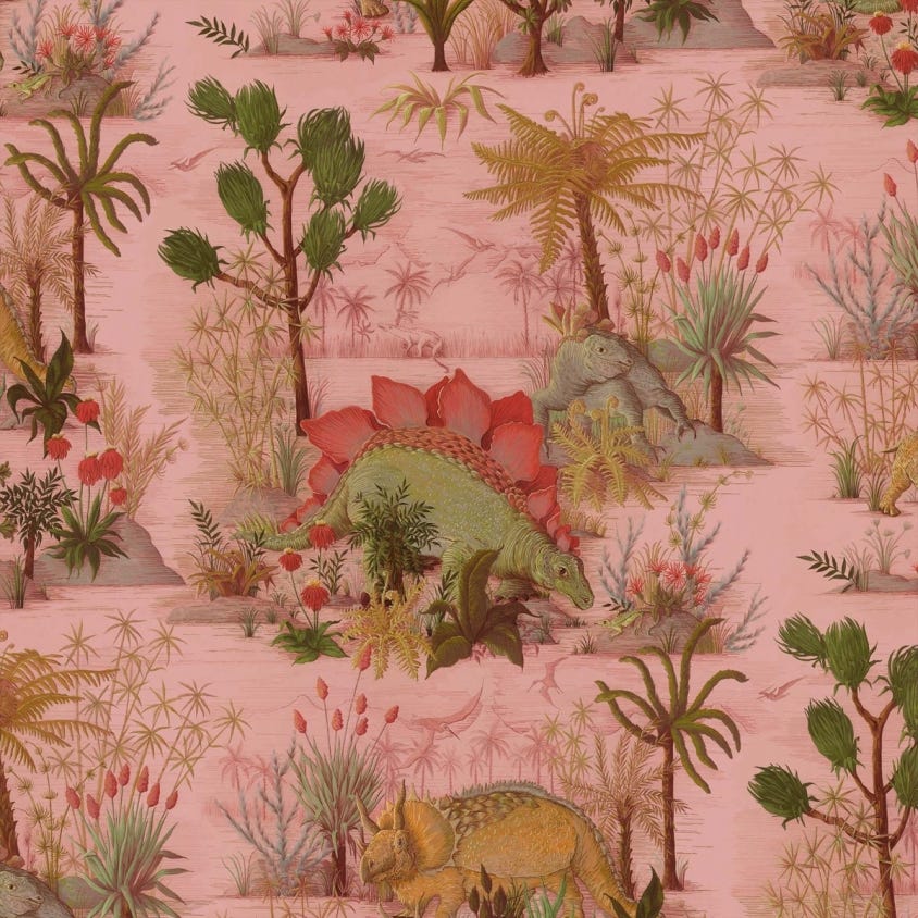 Dinosauria Wallpaper - House of Hackney - 1 - WA - DIN - DI - PLS - XXX - Premier Wallcovering