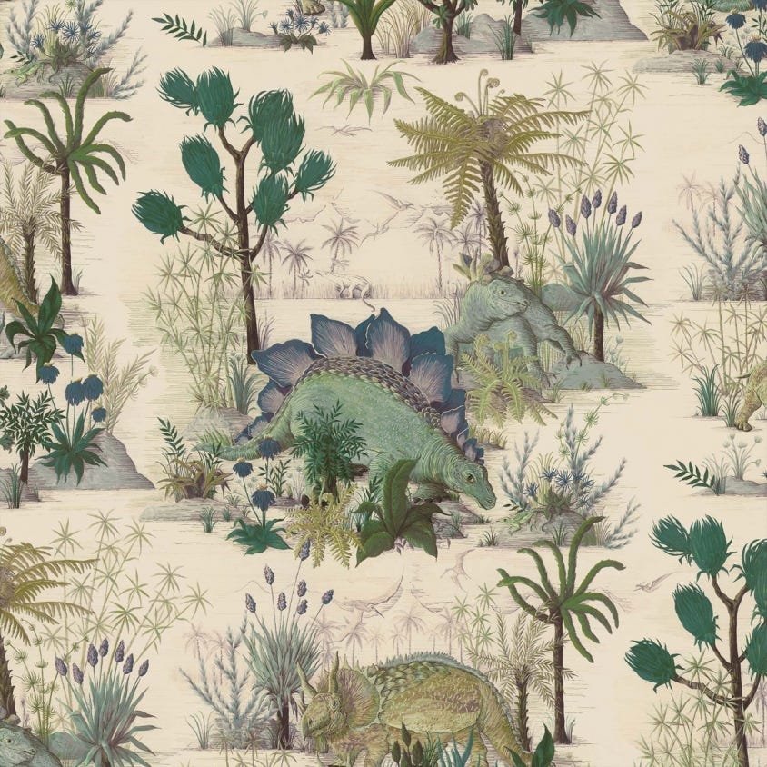 Dinosauria Wallpaper - Ecru - House of Hackney - 1-WA-DIN-DI-ECR-XXX