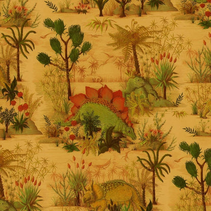 Dinosauria Wallpaper - Turmeric - House of Hackney - 1-WA-DIN-DI-TUR-XXX