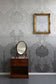 Disappearing Damask Superwide Wallpaper Panel - Charcoal - Timorous Beasties - ROR/DISD/OBRN/07 - Premier Wallcovering