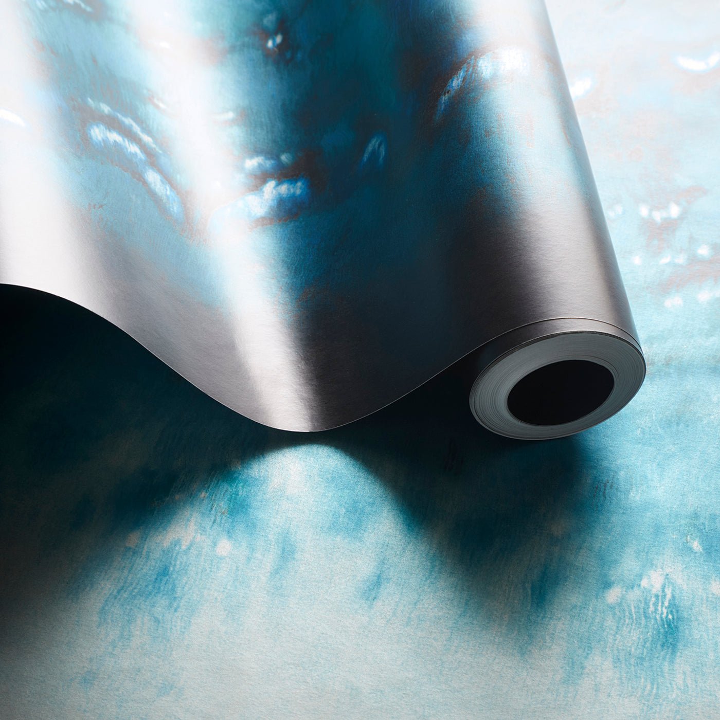 Disperse Wallpaper - Teal - Clarke & Clarke - W0149/04 - Premier Wallcovering