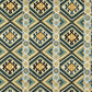 Dorothys Kilim Fabric - Sunflower/Tump Green - Morris & Co - 237307 - Premier Wallcovering