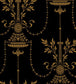Dorset Wallpaper - Metallic Bronze on Black - 88/7028 - Cole & Son - Premier Wallcovering
