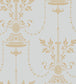 Dorset Wallpaper - Metallic Gold on Print Room Blue - 88/7031 - Cole & Son - Premier Wallcovering