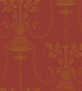 Dorset Wallpaper - Metallic Gold on Red - 88/7029 - Cole & Son - Premier Wallcovering
