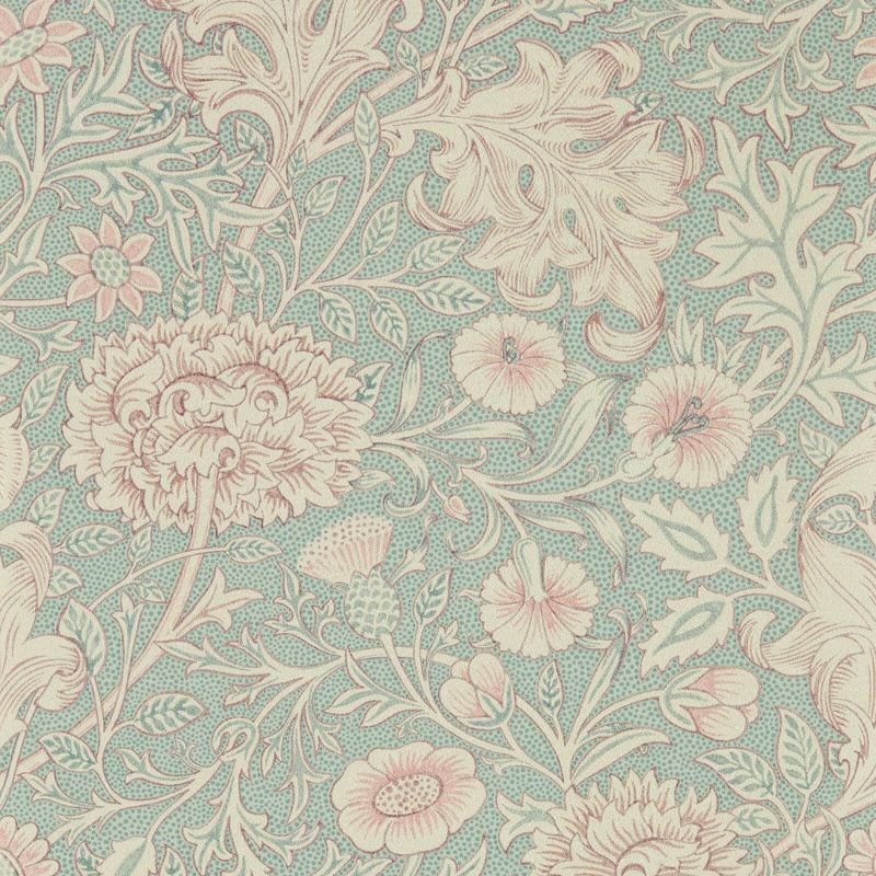 Double Bough Wallpaper - Teal Rose - 216680 - Morris & Co - Premier Wallcovering