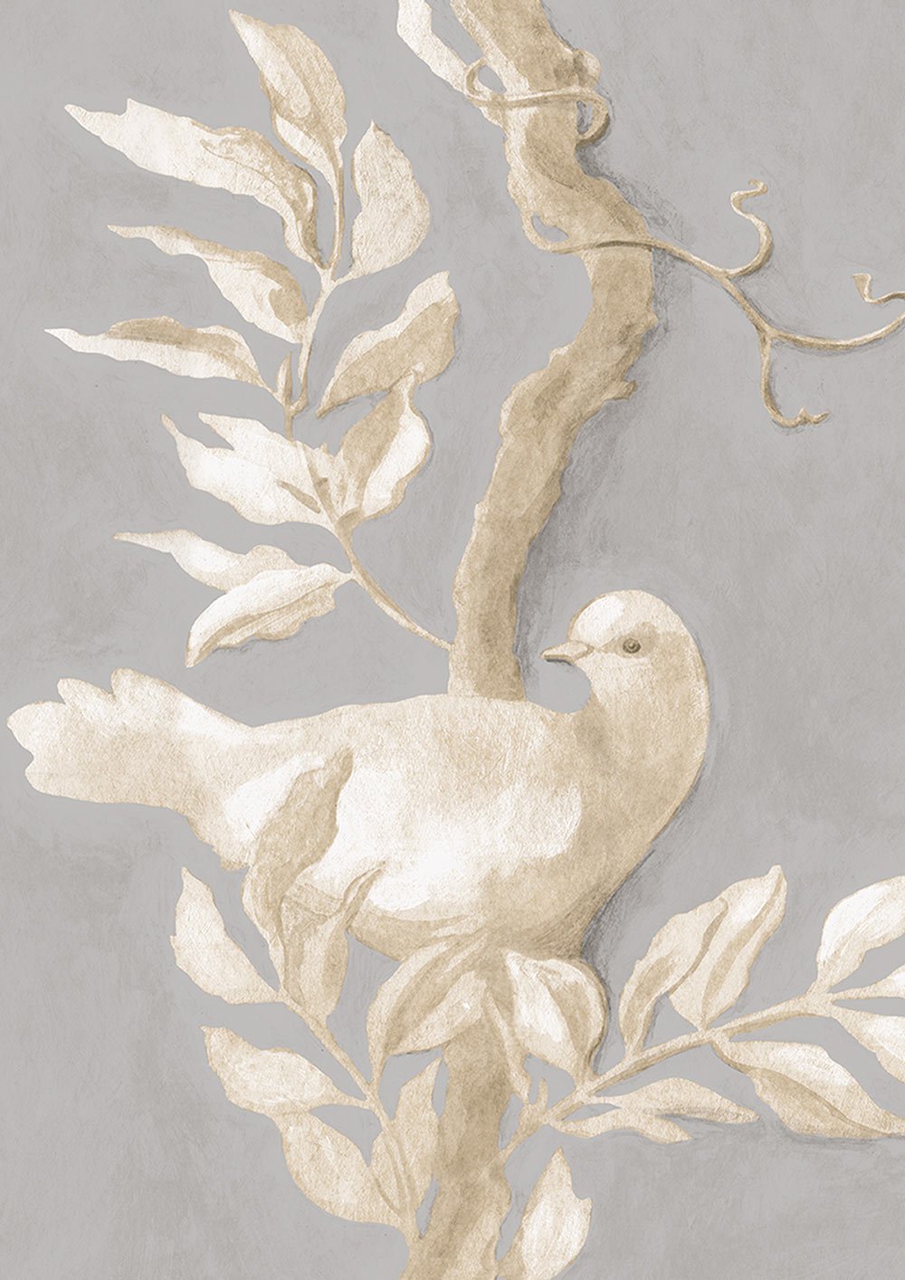 Doves Wallpaper - Thunder - Lewis & Wood - Premier Wallcovering
