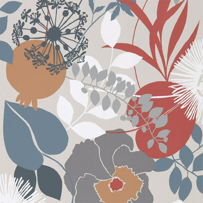 Doyenne Wallpaper - Chalk/Copper/Sepia - Harlequin - HSTO111492