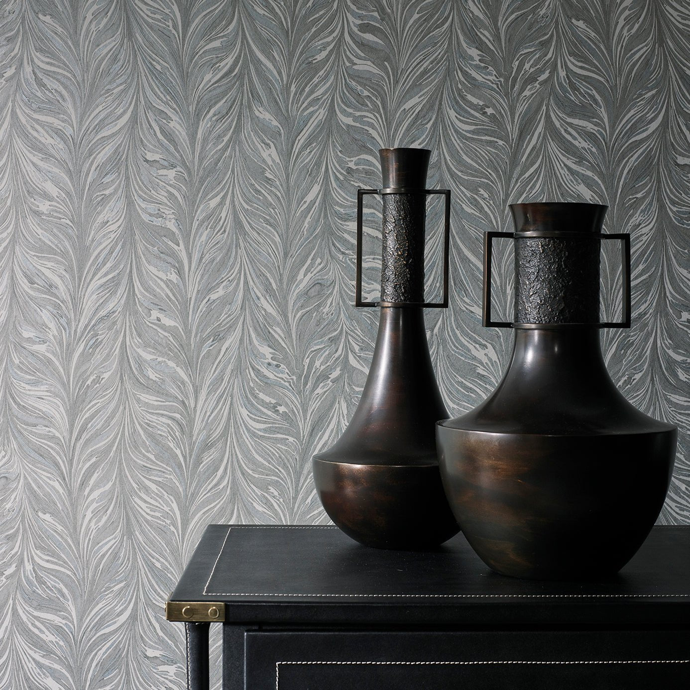 Ebru II Wallpaper - La Seine - Zoffany - ZDAR312866 - Morris Wallpaper