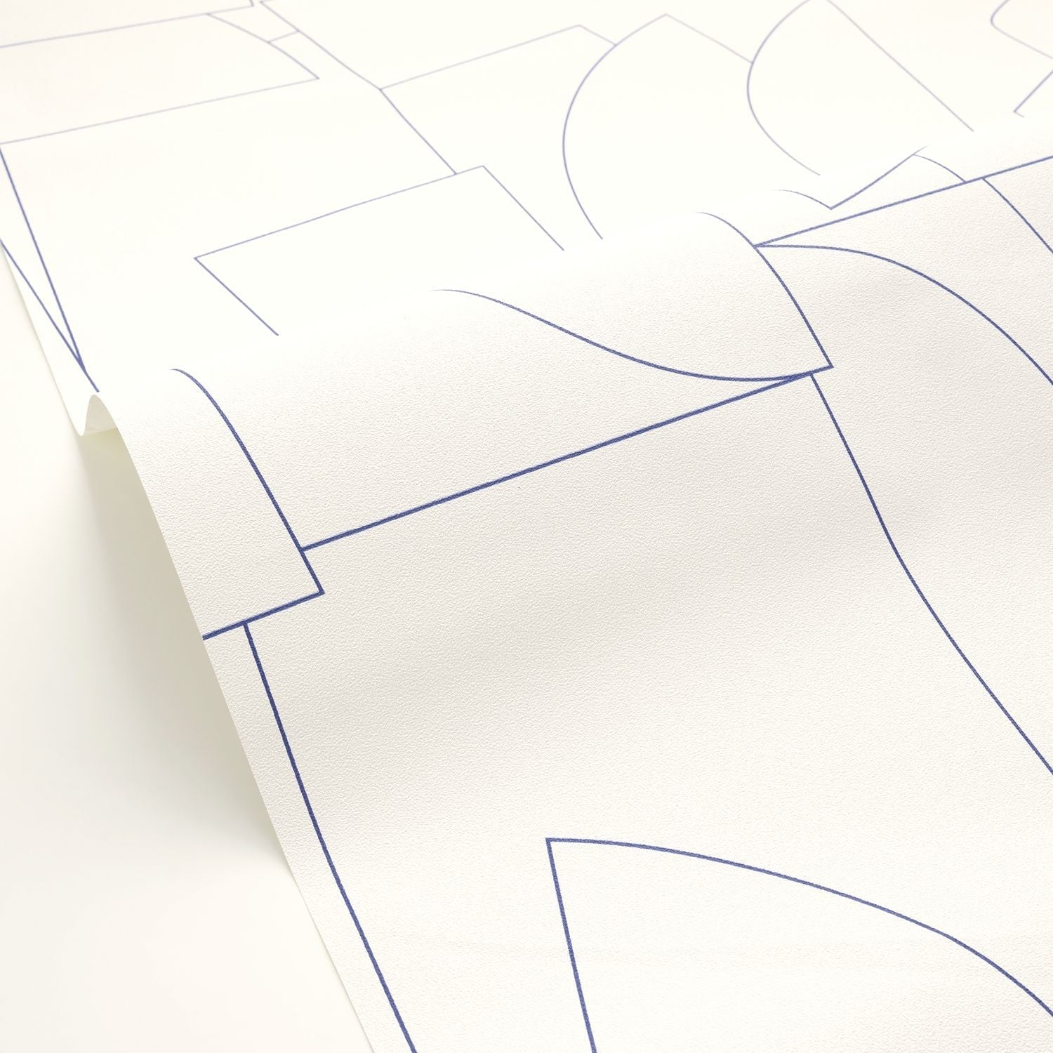 Edges Wallpaper - Bleu Electrique - Caselio - 105020988