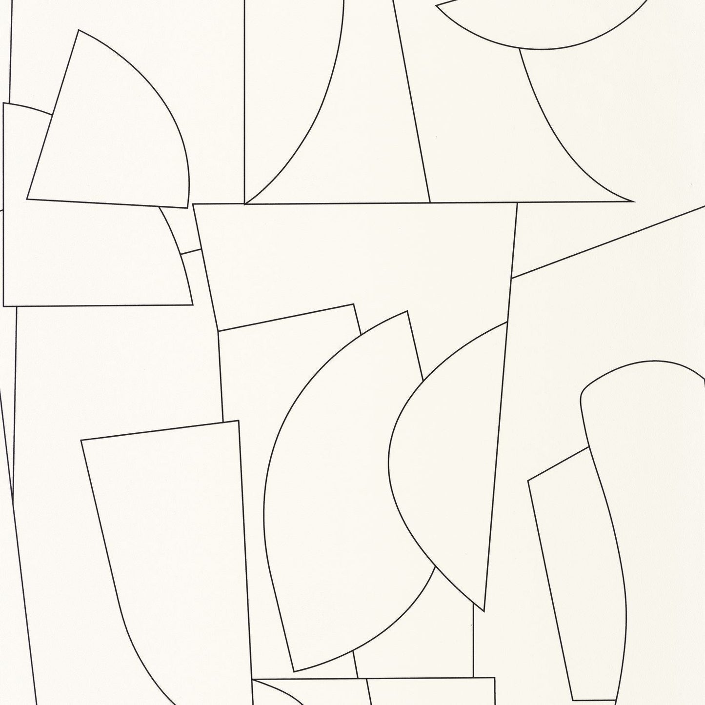 Edges Wallpaper - Blanc Noir - Caselio - 105020699