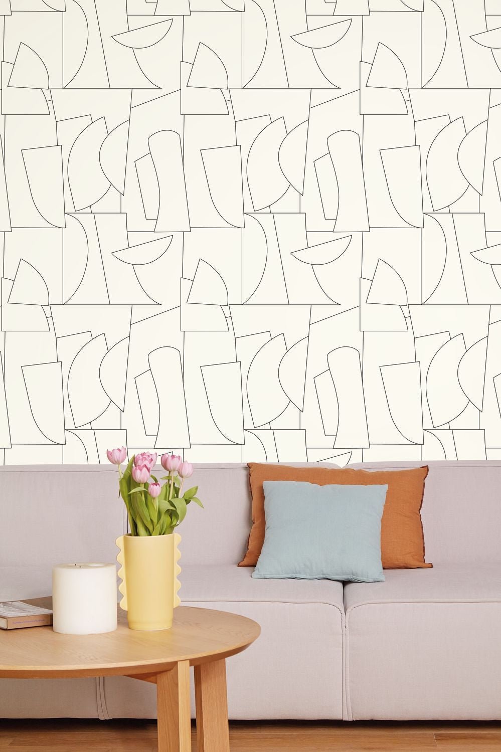 Edges Wallpaper - Blanc Noir - Caselio - 105020699