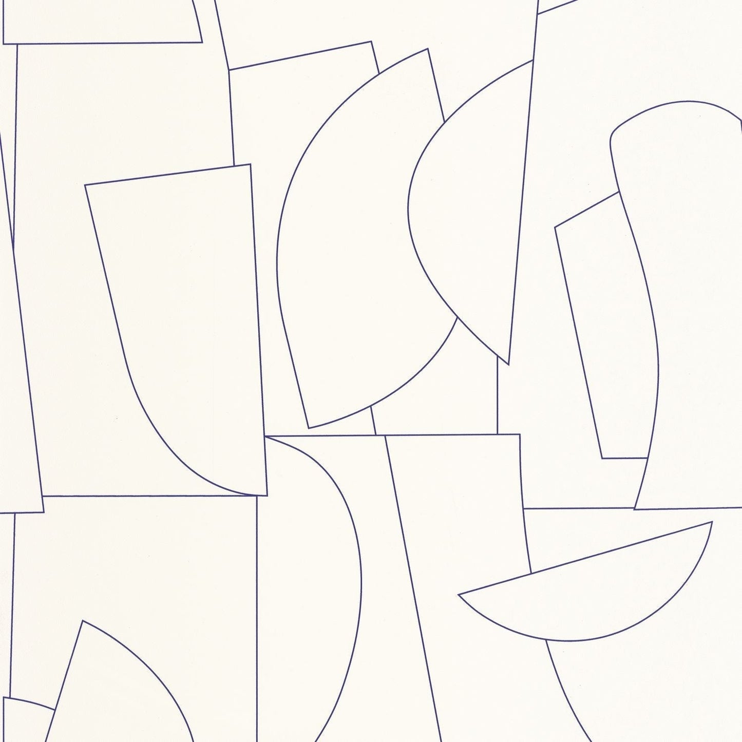 Edges Wallpaper - Bleu Electrique - Caselio - 105020988