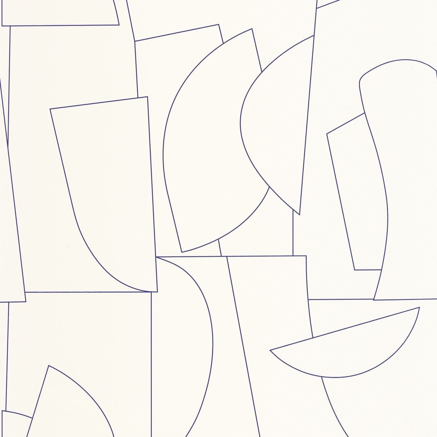 Edges Wallpaper - Bleu Electrique - Caselio - 105020988