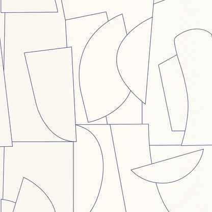 Edges Wallpaper - Bleu Electrique - Caselio - 105020988