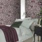 Editas Garden Wallpaper - Pale Blackberry - Laura Ashley - 121091 - Premier Wallcovering