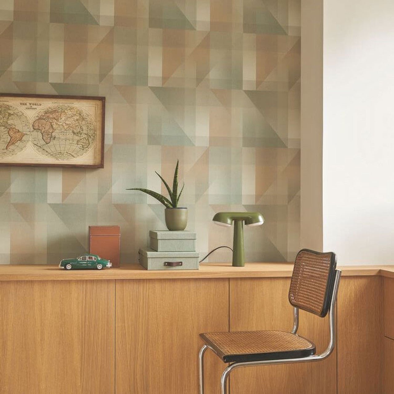 Edward Carnaby Street Wallpaper - Vert Amande - Casadeco - 200507122 - Premier Wallcovering