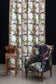 Eel Colonnade Fabric - Green - Timorous Beasties - DIGIP/EEL/LU/01 - Premier Wallcovering