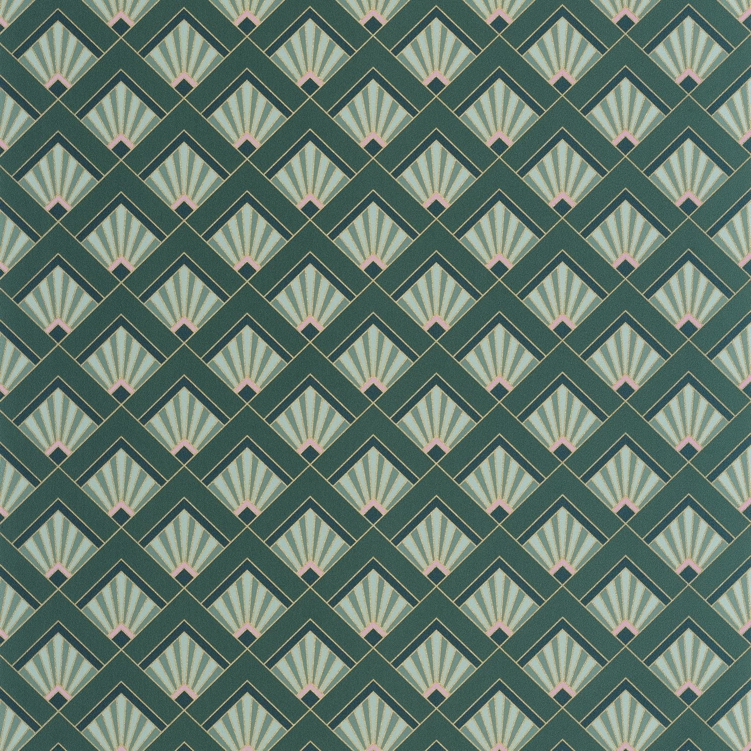 Effervescence Wallpaper - Emeraude Violet - Caselio - 105317024