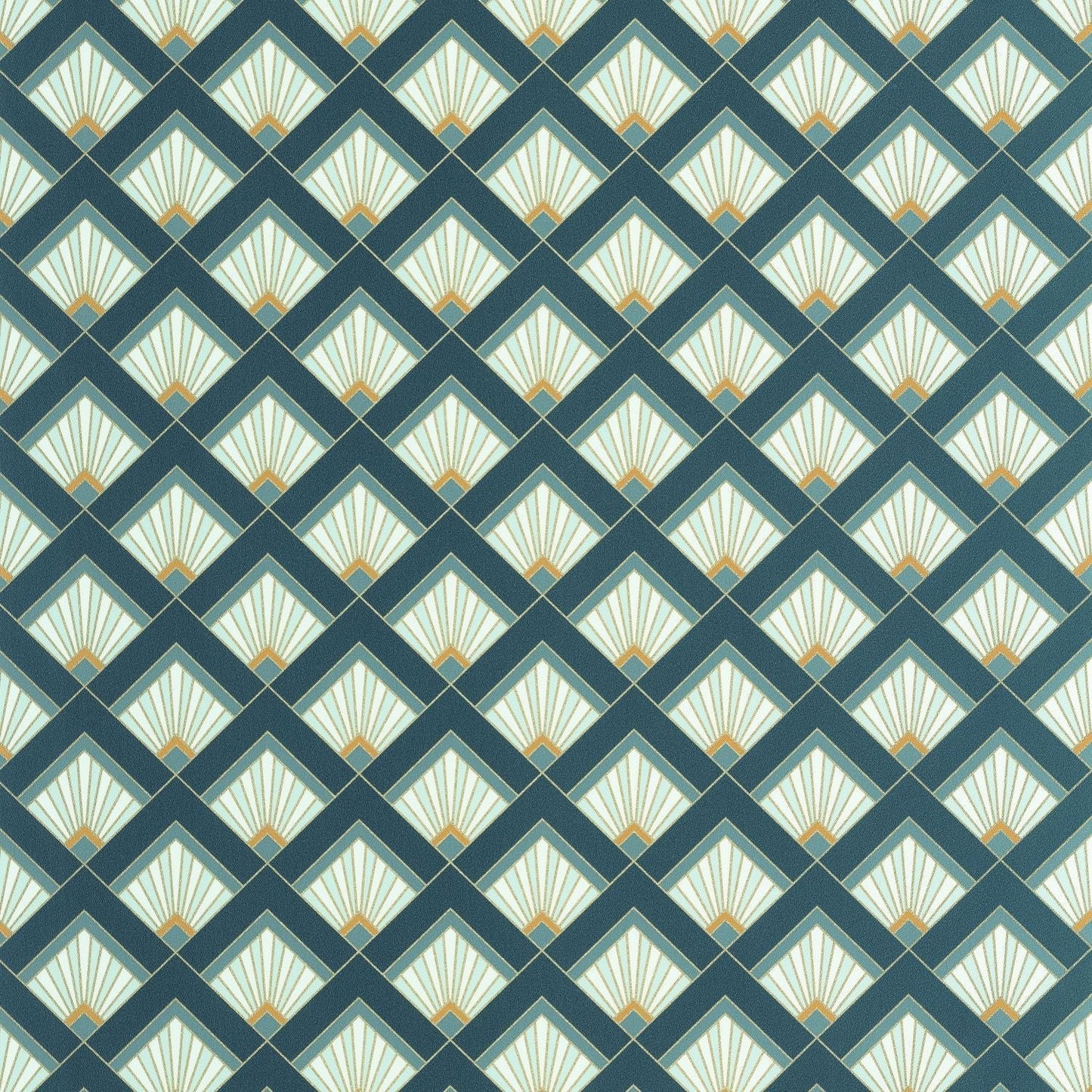 Effervescence Wallpaper - Bleu Canard - Caselio - 105316162