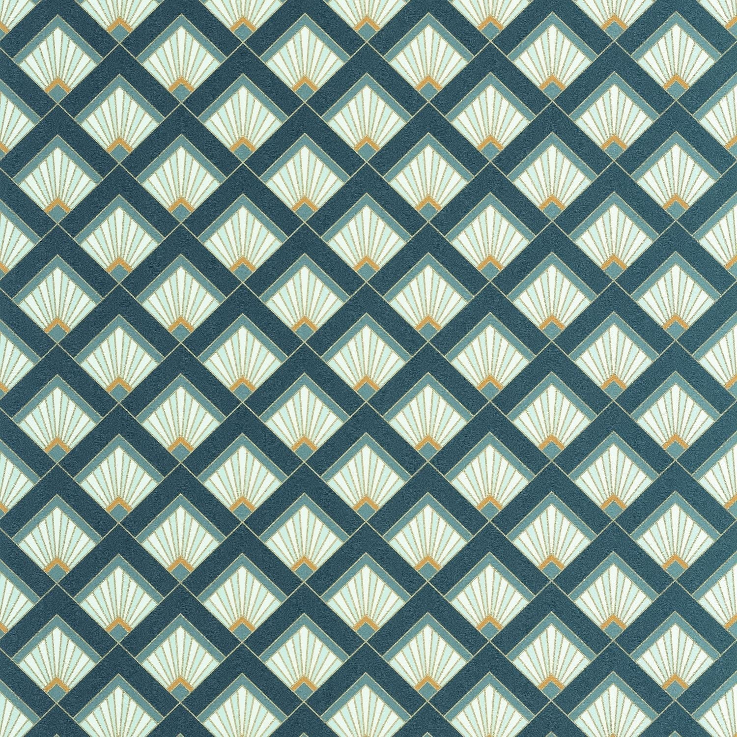 Effervescence Wallpaper - Bleu Canard - Caselio - 105316162