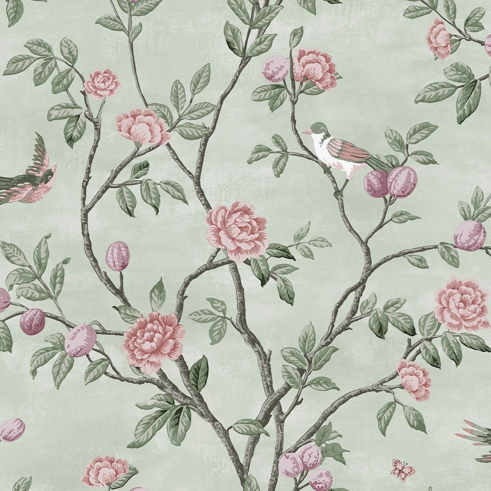 Eglantine Wallpaper - Eau de Nil - Laura Ashley - 113371 - Premier Wallcovering