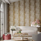 Eglomise Wallpaper - Gold - Harlequin - HLEO110622