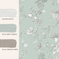 Elderwood Wallpaper - Duck Egg - Laura Ashley - 113345 - Premier Wallcovering