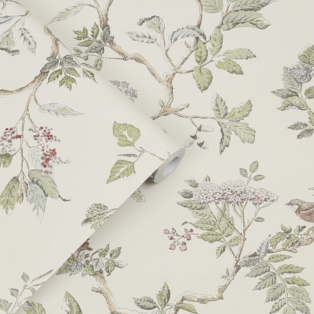 Elderwood Wallpaper - Natural - Laura Ashley - 113346 - Premier Wallcovering