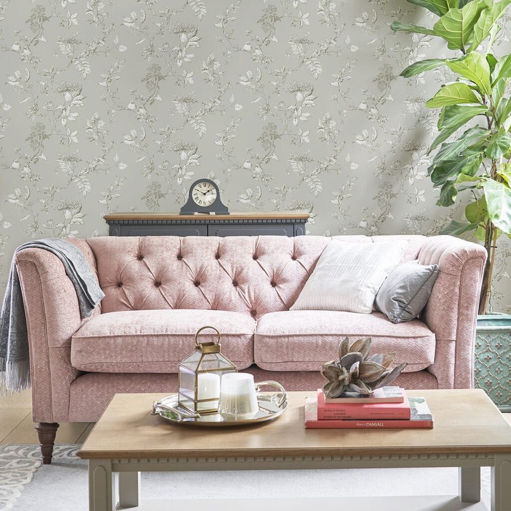 Elderwood Wallpaper - Steel - Laura Ashley - 113347 - Premier Wallcovering