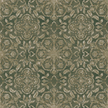 Elegance Floral Stripe Wallpaper - Green - Galerie - DWP0353 - 01 - Premier Wallcovering