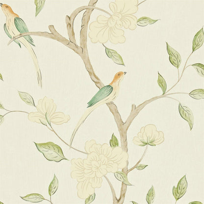 Eleonora Wallpaper - Celadon/Cream - Zoffany - ZGUV08002 - Morris Wallpaper