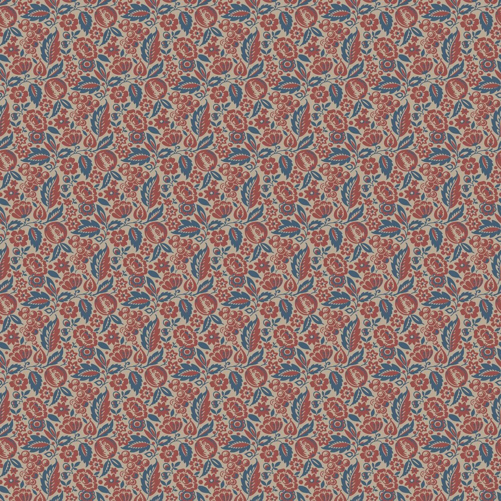 Elise Wallpaper - Red - Boråstapeter - 4816 - Premier Wallcovering