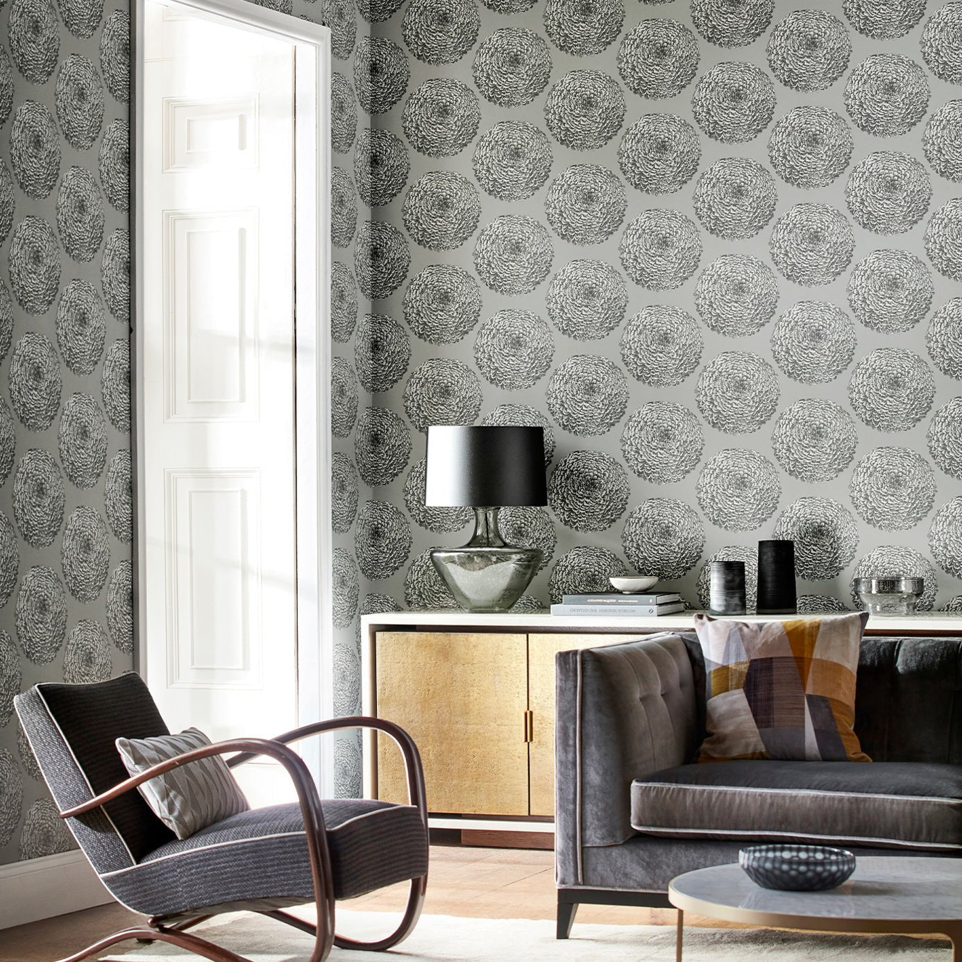 Elixity Wallpaper - Onyx - Harlequin - HM6W112177