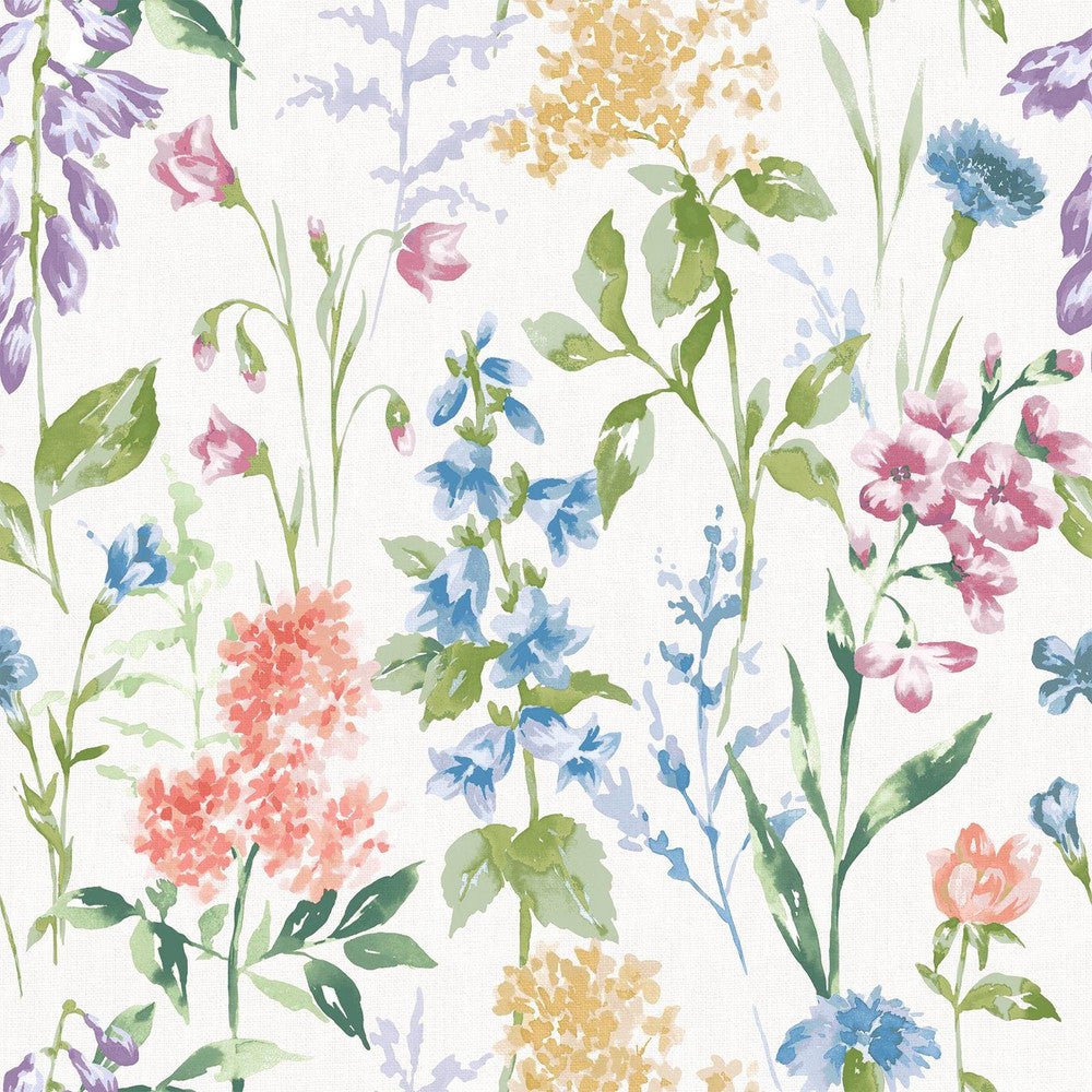 Elston Garden Wallpaper - Multi - Laura Ashley - 130103 - Premier Wallcovering