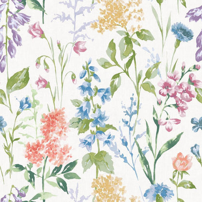 Elston Garden Wallpaper - Multi - Laura Ashley - 130103 - Premier Wallcovering