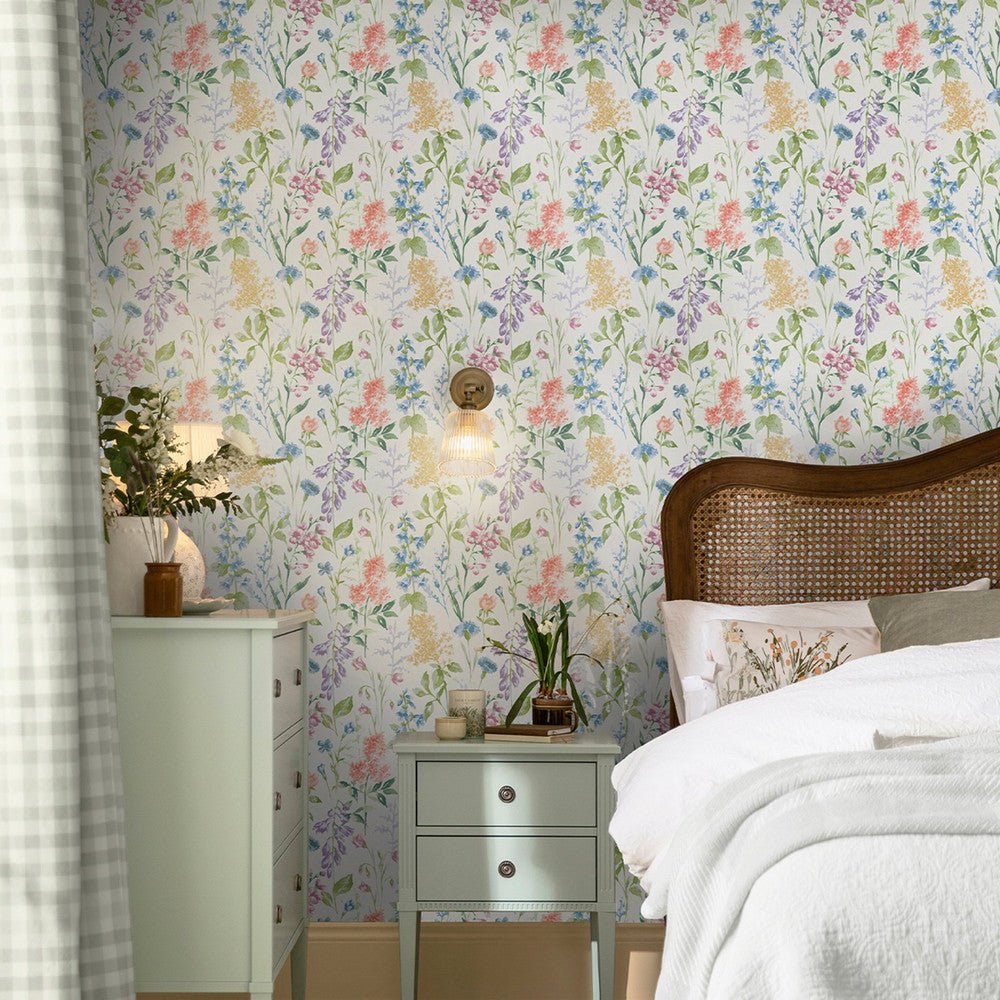 Elston Garden Wallpaper - Multi - Laura Ashley - 130103 - Premier Wallcovering