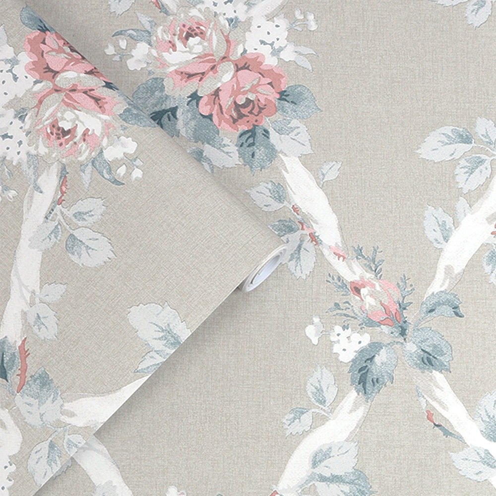 Elwyn Wallpaper - Dove Grey - Laura Ashley - 115267 - Premier Wallcovering