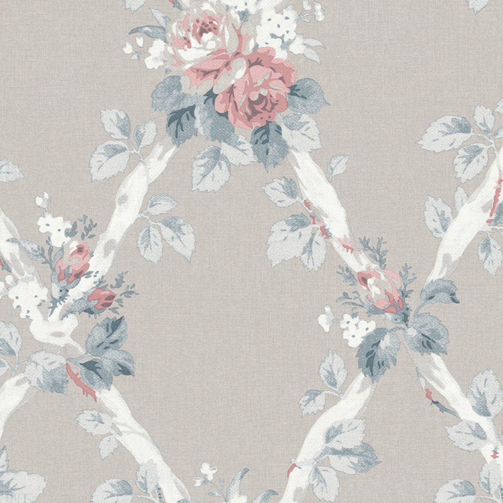 Elwyn Wallpaper - Dove Grey - Laura Ashley - 115267 - Premier Wallcovering
