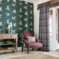 Elysian Geese Wallpaper - Amsterdam Green - DYSI216608 - Sanderson