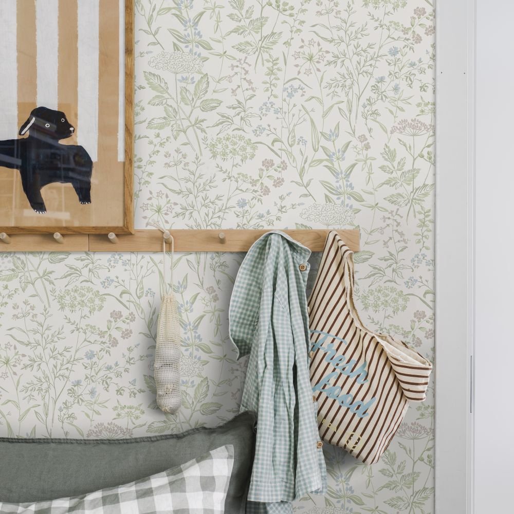 Emil Wallpaper - Green - Boråstapeter - 38734 - Premier Wallcovering